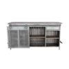 Industrial Metal Bar  With Reclaimed Top