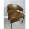 Leather Iron Chair