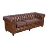 Leather Wooden Sofa