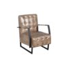 Leather Iron Arm Chair
